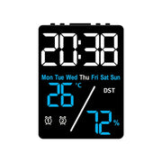 Multifunctional Temperature / Humidity Display Electronic Alarm Clock, Color: Blue Black