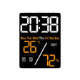 Multifunctional Temperature / Humidity Display Electronic Alarm Clock, Color: Orange White - Alarm Clocks by PMc TechLife | Online Shopping South Africa | PMc TechLife | Buy Now Pay Later Mobicred