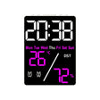 Multifunctional Temperature / Humidity Display Electronic Alarm Clock, Color: Rose Red White - free shipping - PMc TechLife - Order now!
