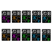 Multifunctional Temperature / Humidity Display Electronic Alarm Clock, Color: Rose Red White