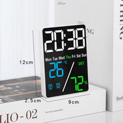 Multifunctional Temperature / Humidity Display Electronic Alarm Clock, Color: Rose Red White