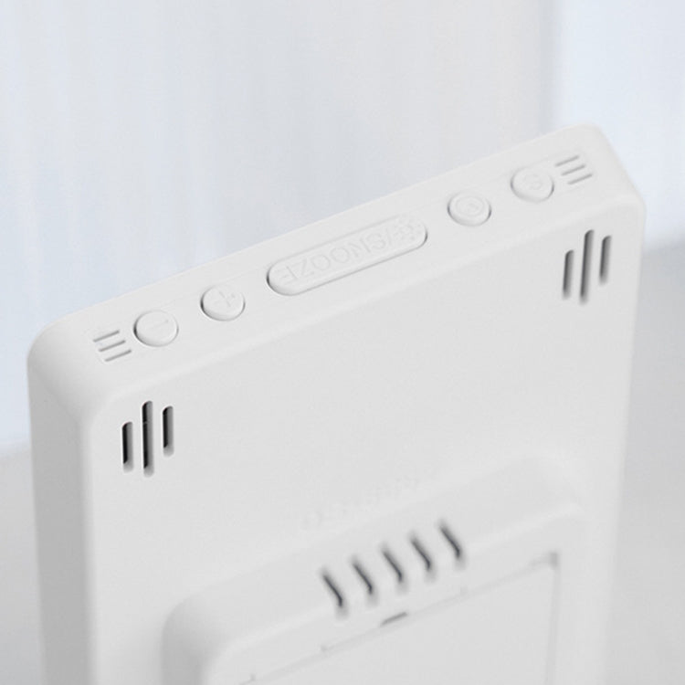 Multifunctional Temperature / Humidity Display Electronic Alarm Clock, Color: Rose Red White