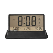 Multifunctional Temperature / Date Display Electronic Alarm Clock(Black Transparent)