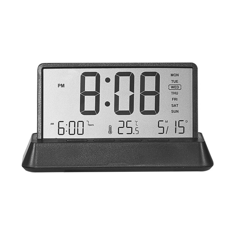 Multifunctional Temperature / Date Display Electronic Alarm Clock(Black Opaque)