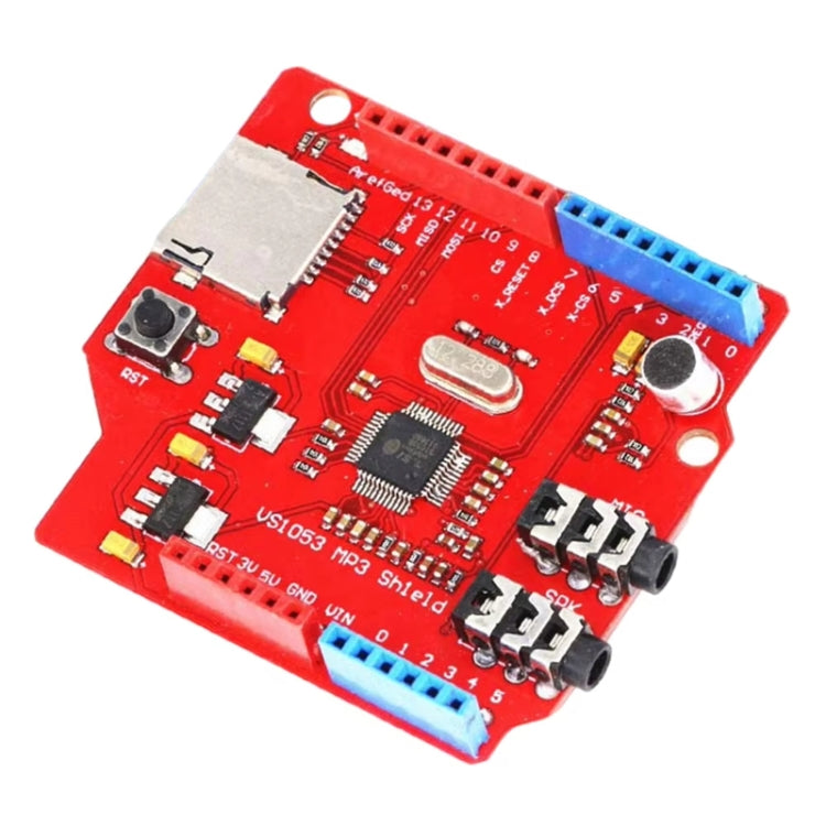 VS1053 MP3 Module Development Board With Amplifier Decoder Board SPI Interface Onboard Recording Function(Red)