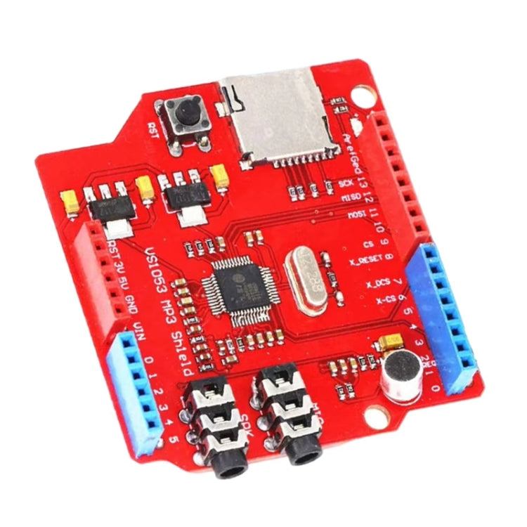 VS1053 MP3 Module Development Board With Amplifier Decoder Board SPI Interface Onboard Recording Function(Red)