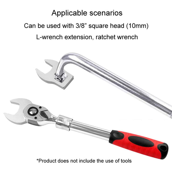 8pcs /Set 3/8 inch Replaceable Activity Bullwheel Wrenches With Ratchet L-Shape Bullwheel Spanner Using