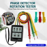 SP8030 3 Phase Alternating Current Phase Meter Phase Detector Rotation Tester Indicator Digital Phase-Order Indicator