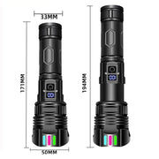 E-SMARTER A08 Flat Port Digital Display Fluorescent Strip Flashlight High Power LED Strong Light Flashlight(Battery Not Included)