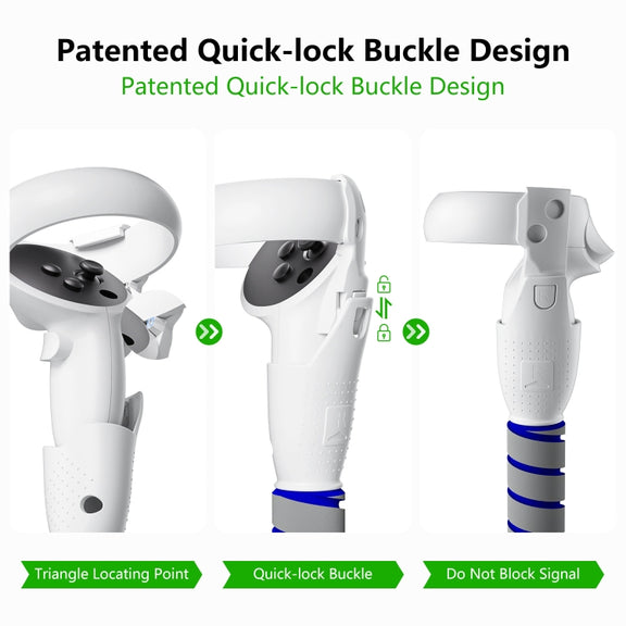 For Meta Quest 2 Controller Grip Games Handle Playing BeatSaber Baseball