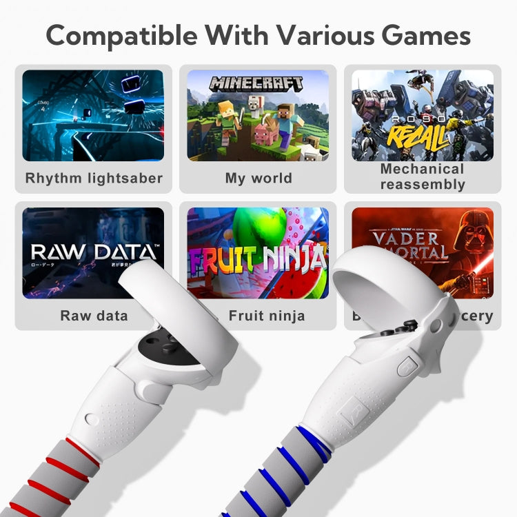 For Meta Quest 2 Controller Grip Games Handle Playing BeatSaber Baseball