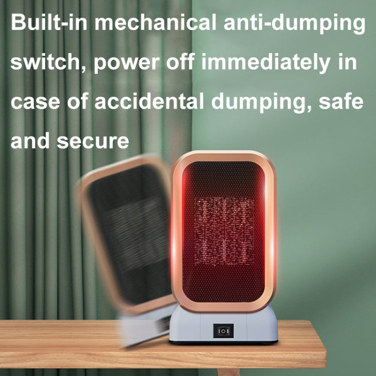 1000W High-power Household Heater Small Desktop Ceramic PTC Heating Heater, Spec: EU Plug(Black)