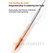USB Digital Display Charging Soldering Iron Set 5-speed Temperature Adjustable Standard Edition Gray