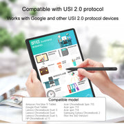 Tablet Stylus Pen USI2.0 Protocol Pen Stylus Anti False Touch(Black)