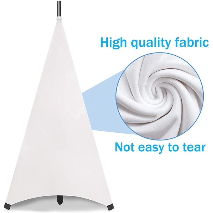 Stage Light-blocking Adjustable Speaker Stand Cover, Specifications: Two-sided(Black)