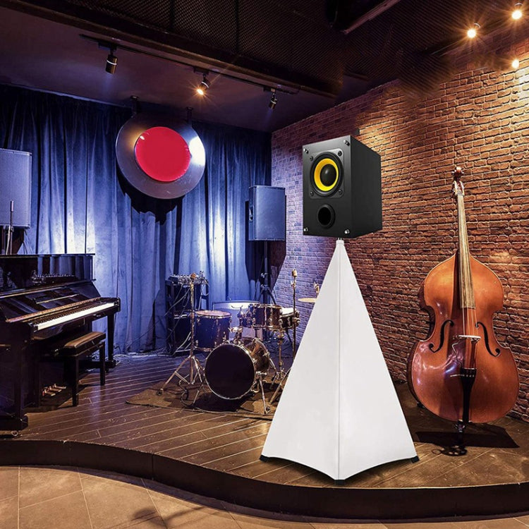 Stage Light-blocking Adjustable Speaker Stand Cover, Specifications: Two-sided(Black)