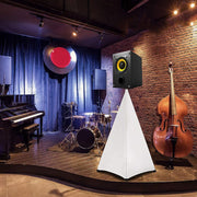Stage Light-blocking Adjustable Speaker Stand Cover, Specifications: Two-sided(Black)