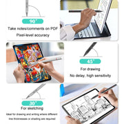UX95 For Amazon Tablet/Chromebook Stylus 4096 Pressure Sensitive Stylus USI Protocol Pen(Silver)