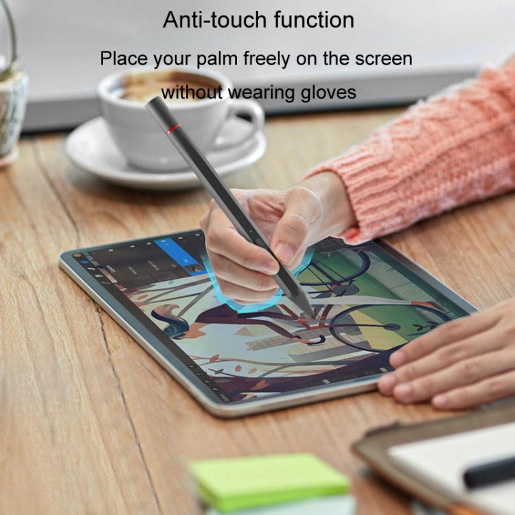 UX95 For Amazon Tablet/Chromebook Stylus 4096 Pressure Sensitive Stylus USI Protocol Pen(Silver)