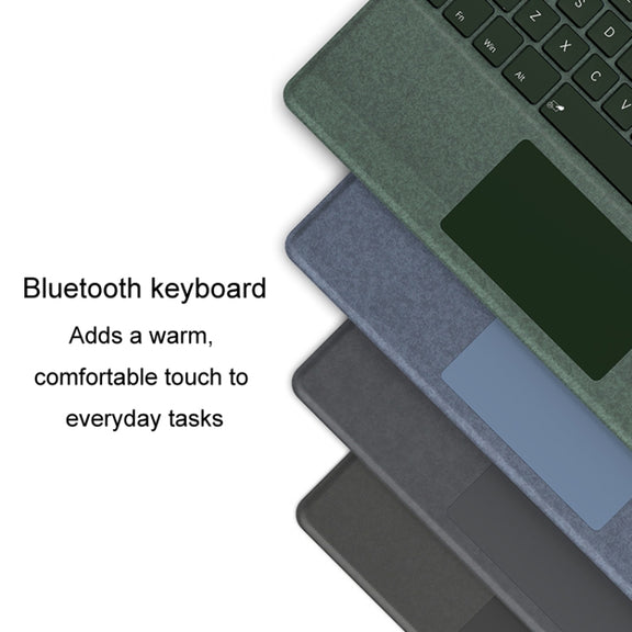 For Microsoft Surface Pro 8 / 9 / X Bluetooth Keyboard Magnetic Tablet Wireless Touch Backlit Keyboard With Pen Slot(Gray)