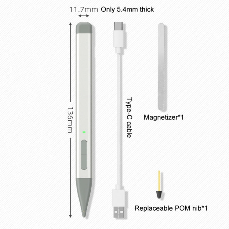 For Microsoft Surface Pro 8 / 9 / Go Laptop Stylus 4096 Pressure Sensitive Stylus Pen(Green)