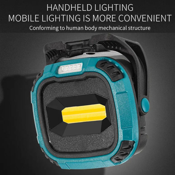 E-SMARTER W895-1 COB Portable Rechargeable Floodlight Work Light, Battery Not Included(Blue)
