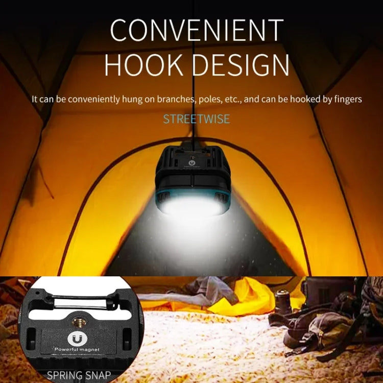 E-SMARTER W894-1 COB Magnetic Projector Work Light Emergency Portable Bright Flashlight(Blue)
