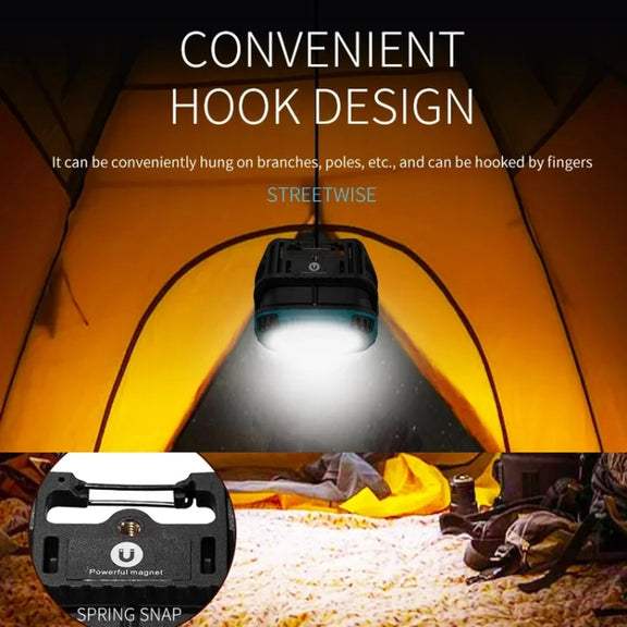 E-SMARTER W894-1 COB Magnetic Projector Work Light Emergency Portable Bright Flashlight(Blue)