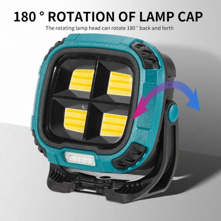 E-SMARTER W894-1 COB Magnetic Projector Work Light Emergency Portable Bright Flashlight(Blue)
