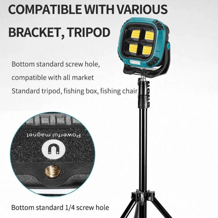 E-SMARTER W894-1 COB Magnetic Projector Work Light Emergency Portable Bright Flashlight(Blue)