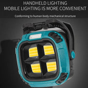 E-SMARTER W894-1 COB Magnetic Projector Work Light Emergency Portable Bright Flashlight(Blue)