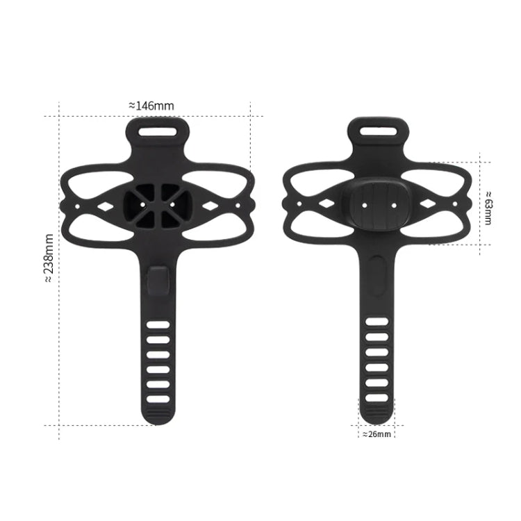 GUB P9 Bicycle Dragonfly Shape Silicone Phone Holder(Beige)