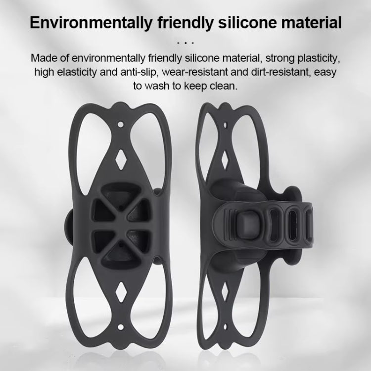 GUB P9 Bicycle Dragonfly Shape Silicone Phone Holder(Beige)