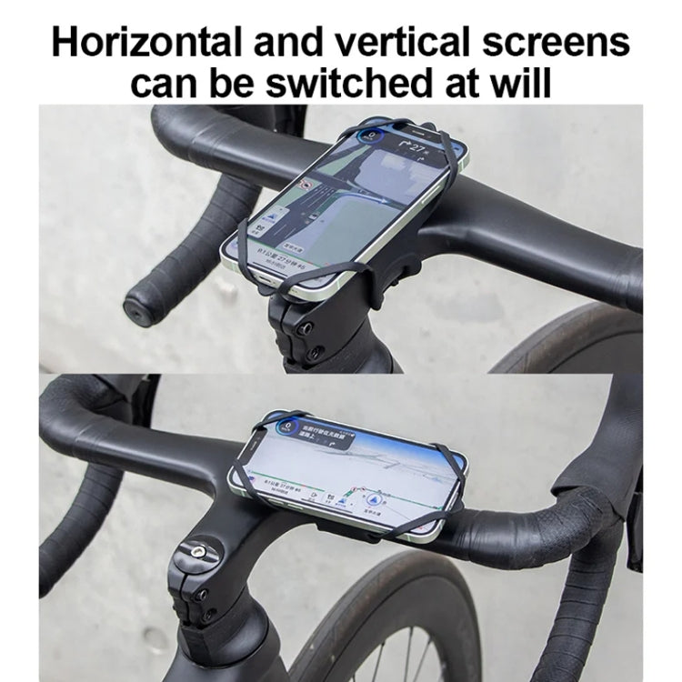 GUB P9 Bicycle Dragonfly Shape Silicone Phone Holder(Black)