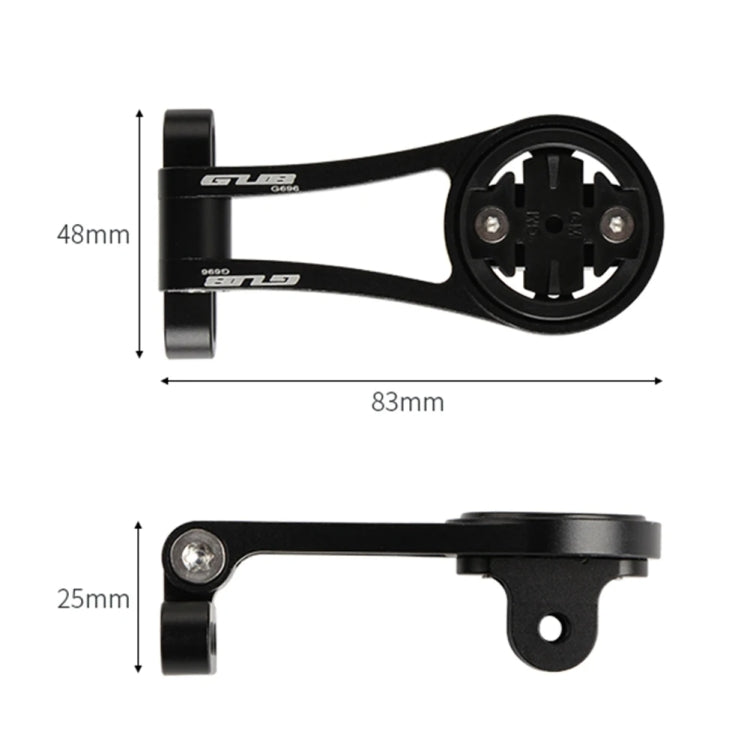 GUB G696 Bicycle Aluminium Code Table Holder Adjustable Extension Bracket(Black)