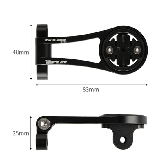 GUB G696 Bicycle Aluminium Code Table Holder Adjustable Extension Bracket(Black)