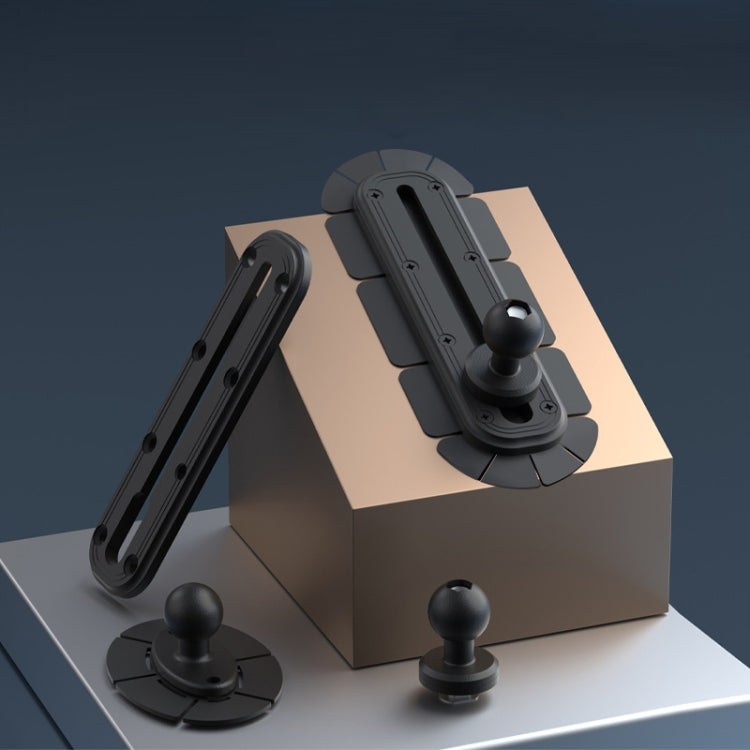 SUV Car Modified Central Control Bracket Base Slider, Specifications: Paste Elliptical Base