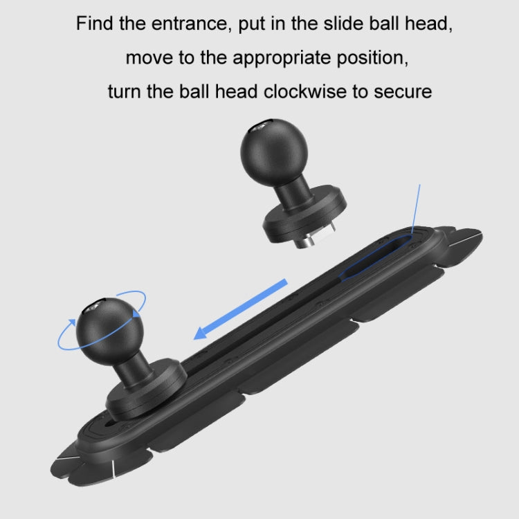 SUV Car Modified Central Control Bracket Base Slider, Specifications: Screw Rail Base