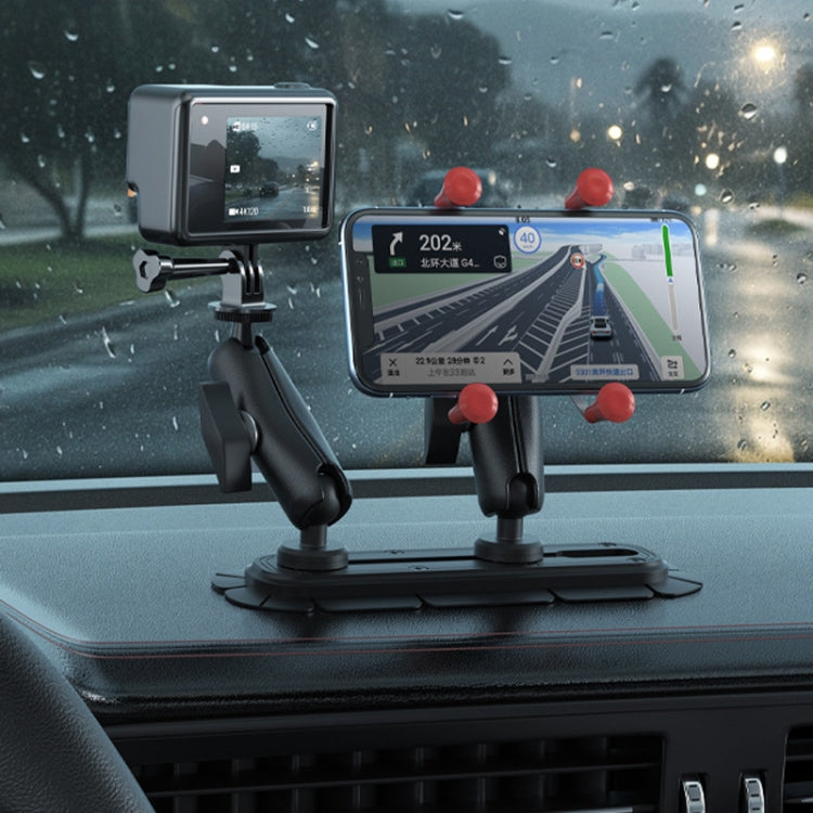 SUV Car Modified Central Control Bracket Base Slider, Specifications: Paste Elliptical Base