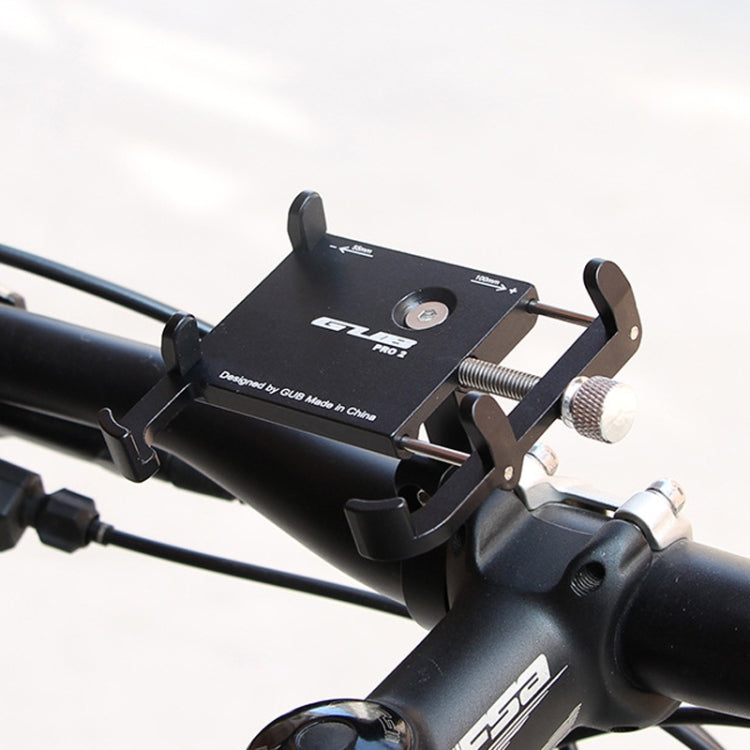 GUB PRO2 Aluminium Bicycle Phone Holder(Black)