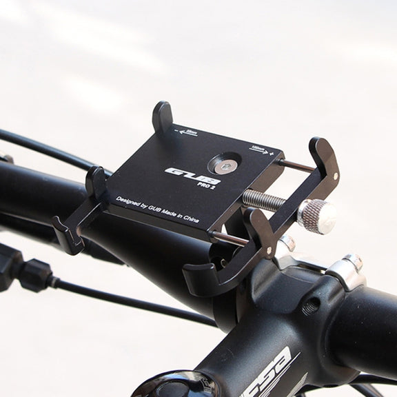 GUB PRO2 Aluminium Bicycle Phone Holder(Black)
