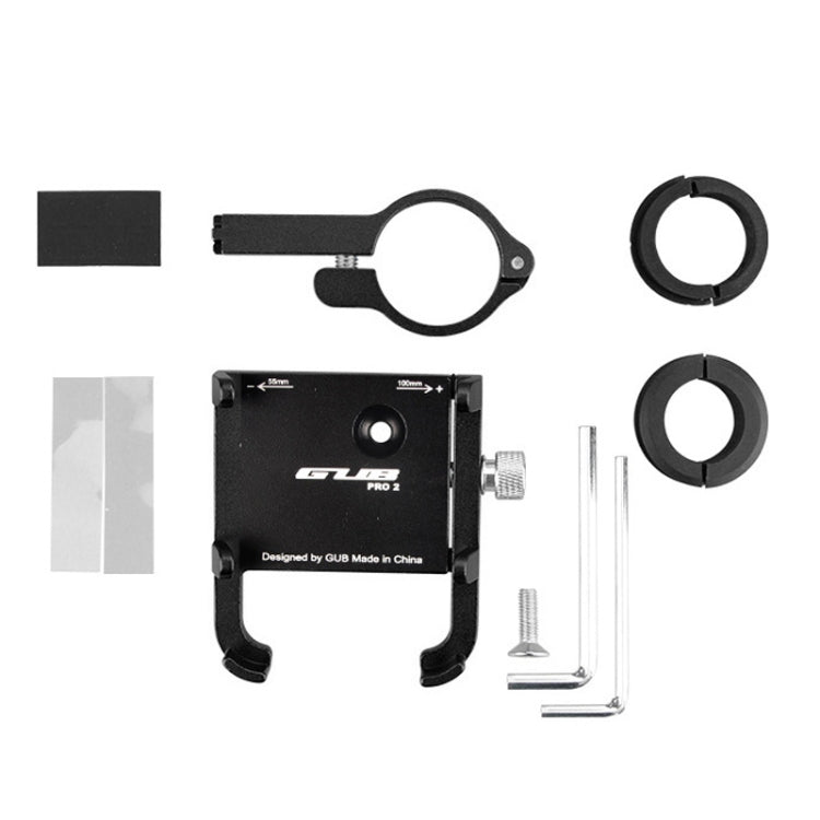GUB PRO2 Aluminium Bicycle Phone Holder(Black)