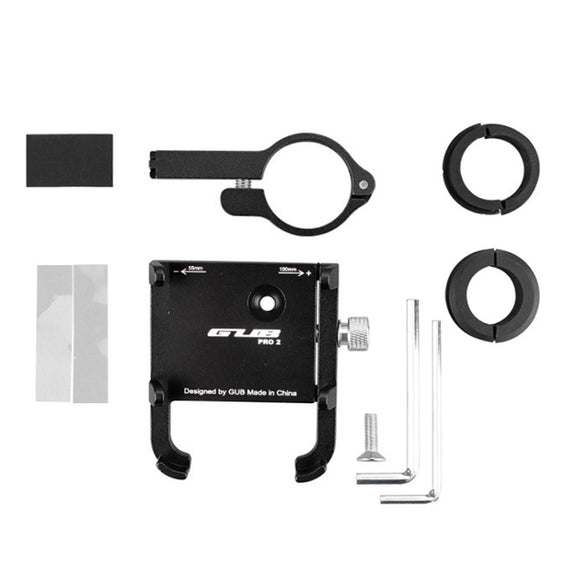 GUB PRO2 Aluminium Bicycle Phone Holder(Black)