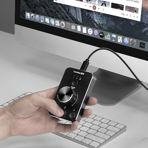 Vaydeer JP2011 USB Computer Volume Adjustment Controller Desktop Multimedia Rotary Button(Type-C)