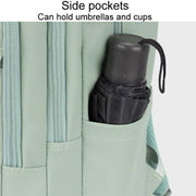 SKV B23874 Large Capacity Water Resistant Double Shoulder Casual Laptop Bag(Matcha Color)