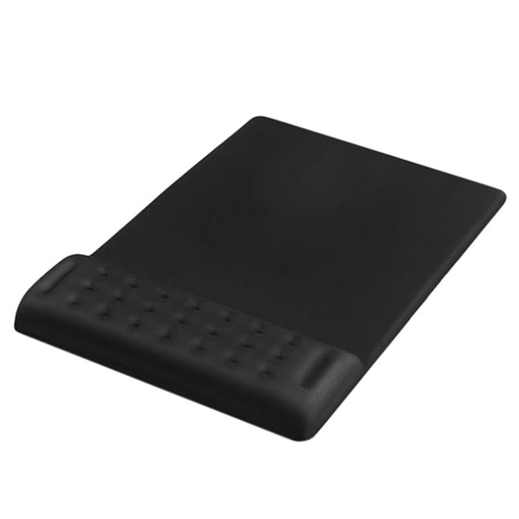 Rectangular Memory Foam Slow Rebound Wrist Breathable Mouse Pad(Black)