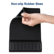 Rectangular Memory Foam Slow Rebound Wrist Breathable Mouse Pad(Black)