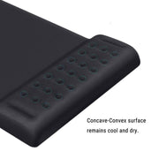 Rectangular Memory Foam Slow Rebound Wrist Breathable Mouse Pad(Black)