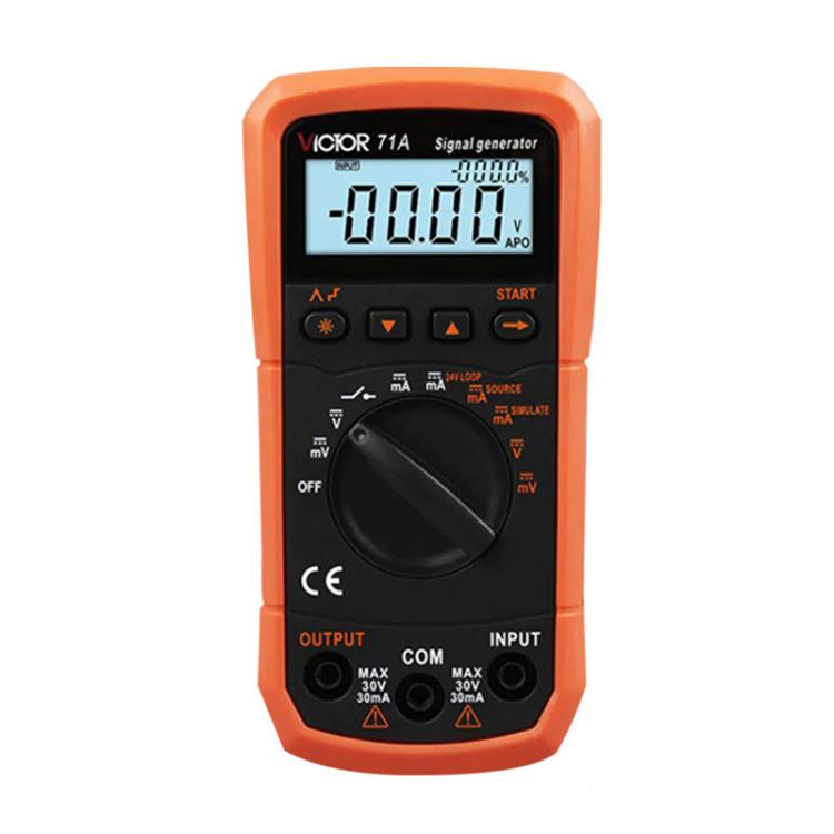 Victor Output Current Voltage Process Signal Source Multimeter, Model: VC71A
