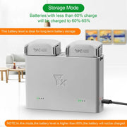For DJI Mini 4 Pro / Mini 3 Pro / Mini 3 YX  Two-Way Charger Battery Manager(Silver)